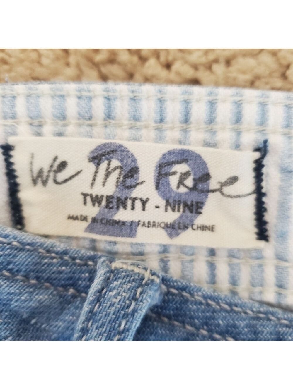 Free People We The Free Skye Relaxed Boyfriend Linen Jeans Size 29 - Picture 11 of 14
